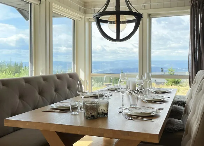 Сasa de vacaciones With Panoramic Views In Hafjell